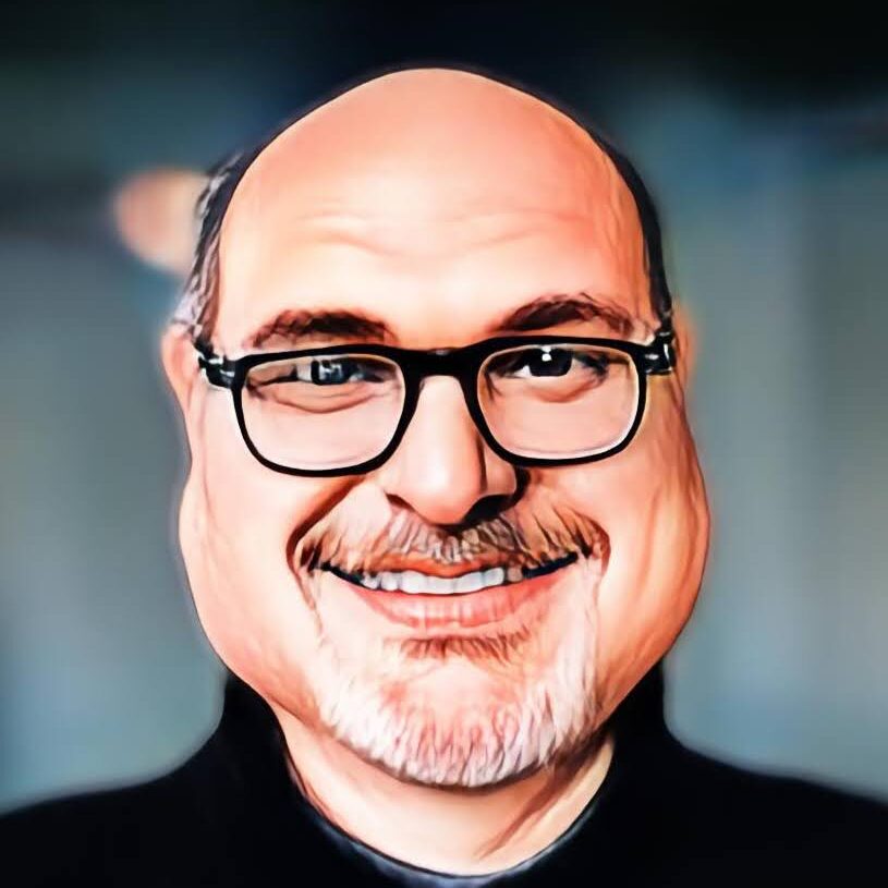 Knieblond, verändertes Foto